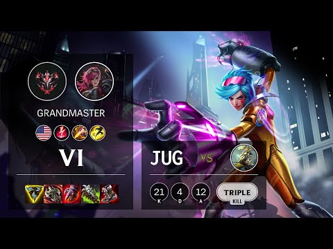 Vi Jungle vs Master Yi - NA Grandmaster Patch 10.25b