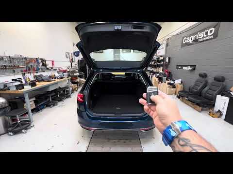 2022 Volkswagen Passat GTE retrofitted with electric rearlid with Easy Open