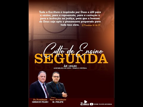 CULTO DE ENSINO -  AD SÃO LUÍS GONZAGA-MA  26/01/2026