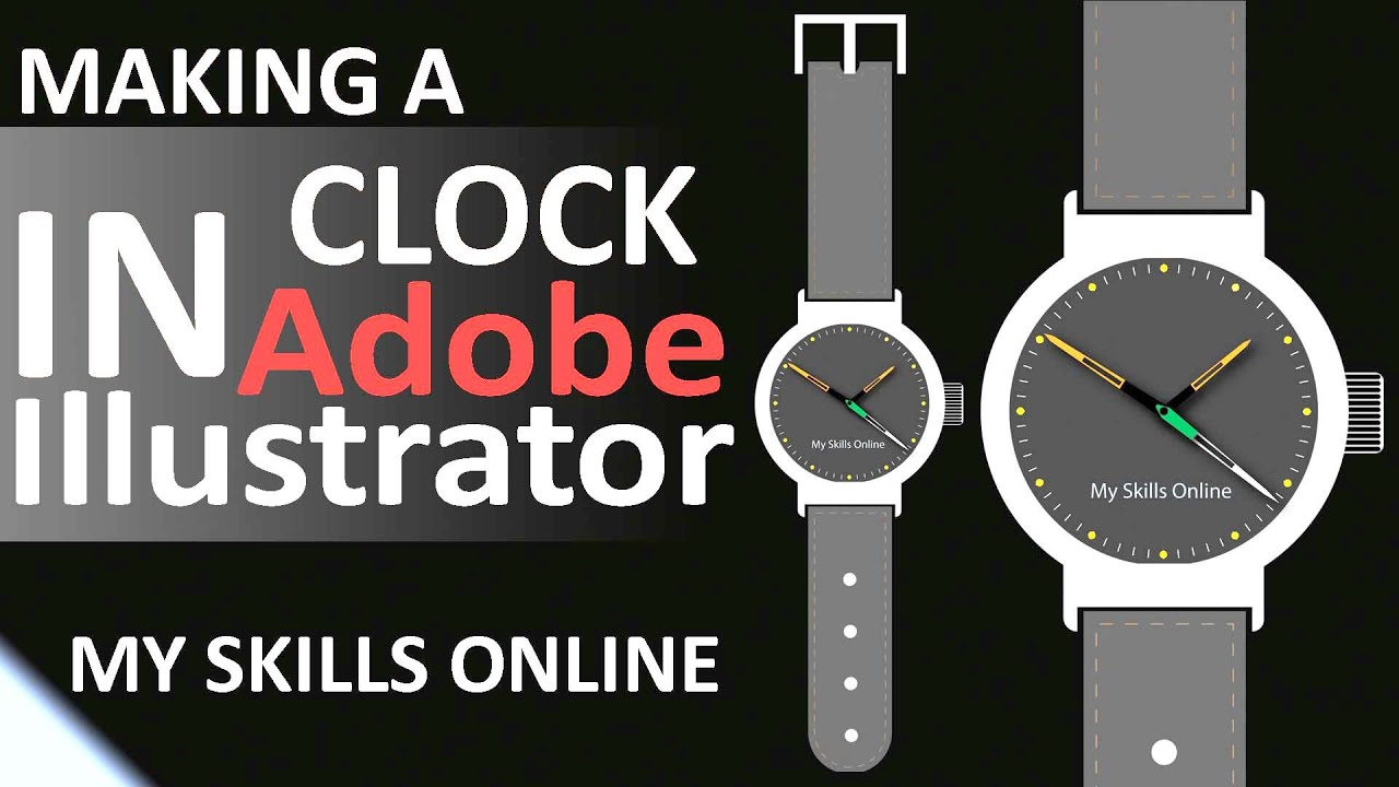 Making a simple clock in adobe illustrator tutorial