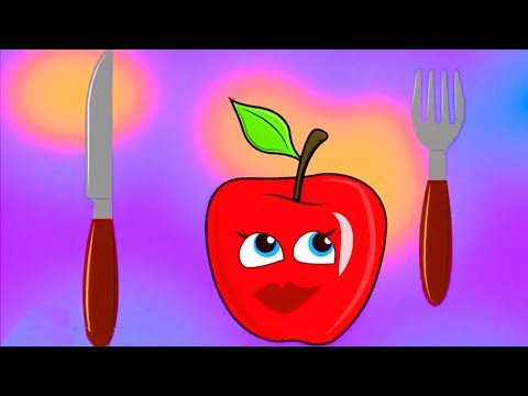 La Manzana se Pasea de la Mesa al Comedor. Cuentos de la Granja . Rondas Infantiles