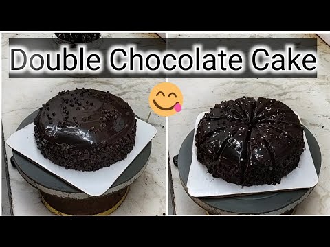 Double Chocolate Cake Recipe Dark Chocolate Cake Recipe |Heart shape Chocolate Birthday cake Design🧿