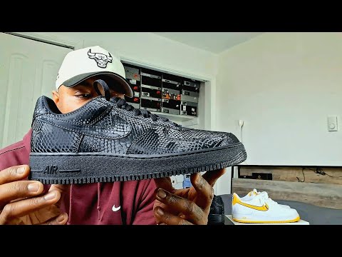 That Black Mamba ENERGY! Kobe Bryant x Air Force 1 Low 'Mamba Forever' Triple Black 