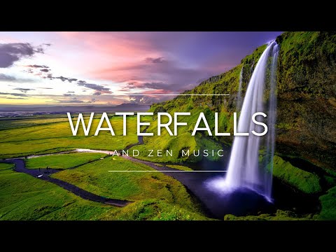 Waterfalls for Waiting Room | Calm Waterfall Scenes and Zen Music