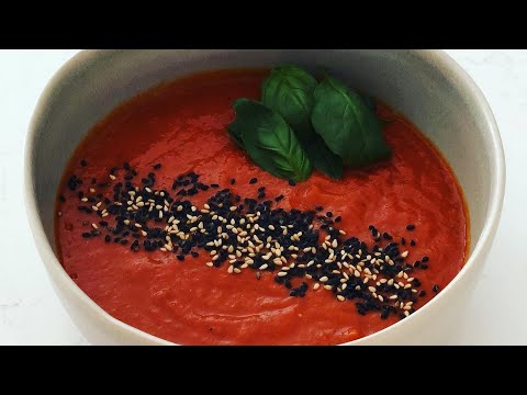 Sopa de Pimiento y Tomate Asado | Roasted Pepper and Tomato Soup