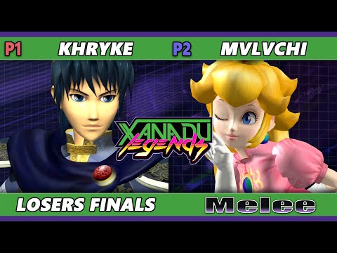 Xanadu Legends Losers Finals - Khryke (Marth) Vs. mvlvchi (Peach) Smash Melee - SSBM