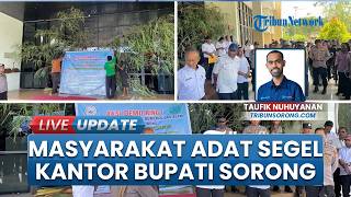 Masyarakat Adat Ring 1 Migas Sorong Segel Kantor Bupati, Desak Transparansi Dana Bagi Hasil