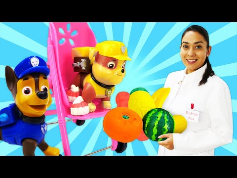 Spielzeug Video für Kinder. Paw Patrol und andere Spielzeuge bei Doktor Aua