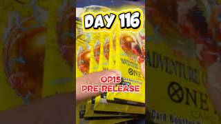Day 116 - Op15 pre release packs opening #onepiecetcg #onepiece #tcg