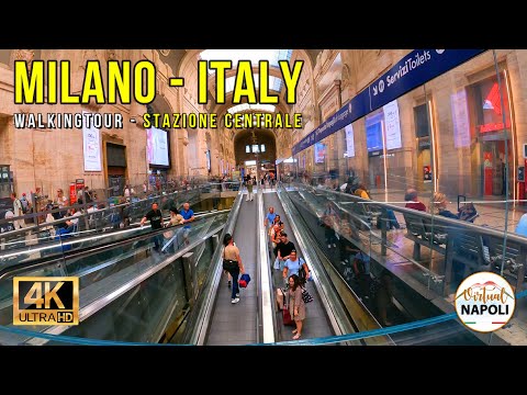 Walking Tour MILAN Italy 4K UHD Milano Centrale (Central Station Milan) #walkingtour #milan