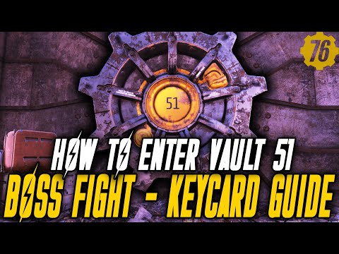 ENTERING VAULT 51! Keycard Locations, Boss Fight & Walkthrough | Fallout 76