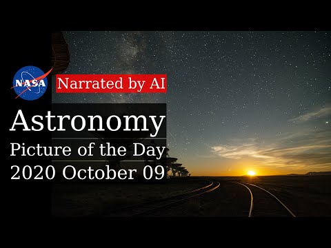 APOD: 2020-10-09 - The Very Large Array at Moonset (Narrated by Brian)