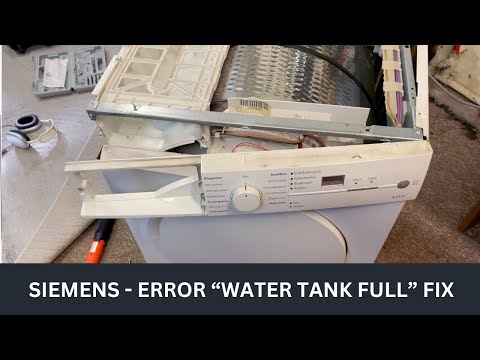 Water Tank Full (Behälter Voll) Fix – Siemens Condenser Dryer E44-30 Repair