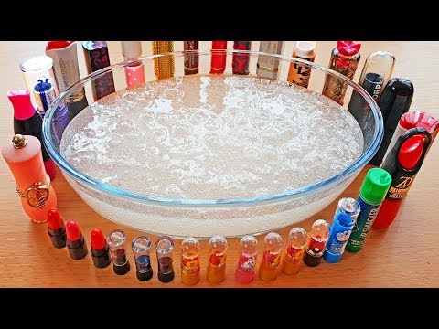 Lipstick Slime Mixing - Recycling my old Lipsticks ♻️