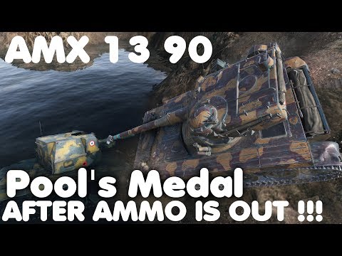 WoT AMX 13 90 (Milkys skin) 3rd MoE 8.130 DMG 10 kills - El Halluf