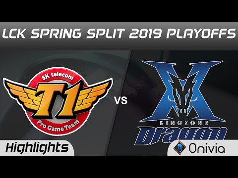 SKT vs KZ Highlights Game 1 LCK Spring 2019 Playoffs SK Telecom T1 vs KingZone DragonX LCK Highlight