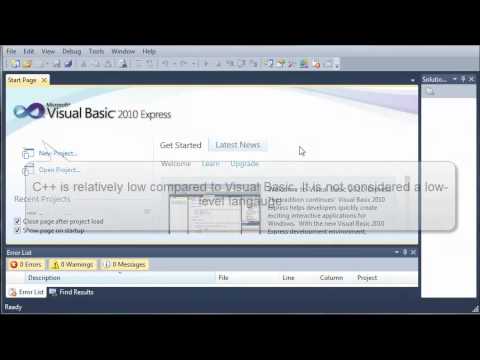 Visual Basic Tutorial - 1 - What Is Visual Basic Video Lecture ...