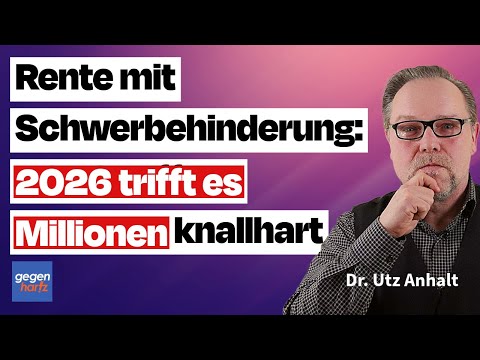 Rente mit Schwerbehinderung: Ab kommenden Jahr 2026 trifft es Millionen knallhart
