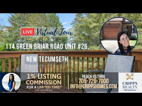 114 Green Briar Road Unit #26, New Tecumseth, Ontario L9R 1S3 Live Virtual Tour