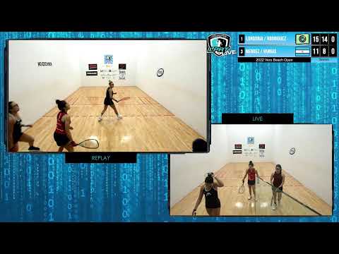 2022 Vero Beach Open - Court 1 - Doubles Semis - Longoria / Rodriguez vs Mendez/Vargas