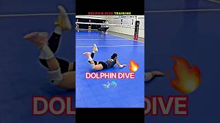 Dolphin dive 🐬🔥 #volleyball #dive #training #shorts #japan #usa
