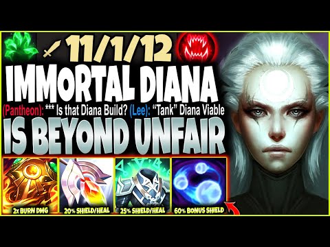 My 1v5 Immortal Diana Build made Both teams to be TOTALLY SHOCKED 🔥 LoL Top Diana s12 Gameplay