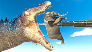 Escape the Spike Trap and Reach The Evolution Gate - Animal Revolt Battle Simulator