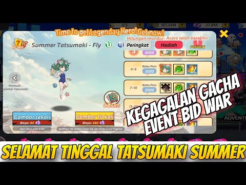SELAMAT TINGGAL SSR+ TATSUMAKI 🔥, KESALAHAN GACHA BID WAR EVENT - OPM One Hit One Kill