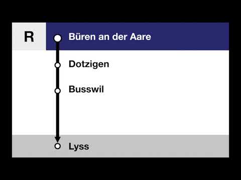 BLS Ansagen - Regio Büren an der Aare – Dotzigen – Busswil – Lyss