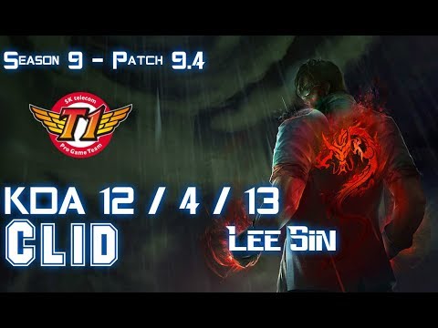 SKT Clid LEE SIN vs SYLAS Jungle - Patch 9.4 KR Ranked