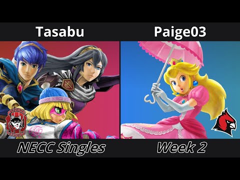 NECC SSBU Singles - Week 2 - Tasabu (Min Min, Lucina, Marth) vs Paige03 (Peach)