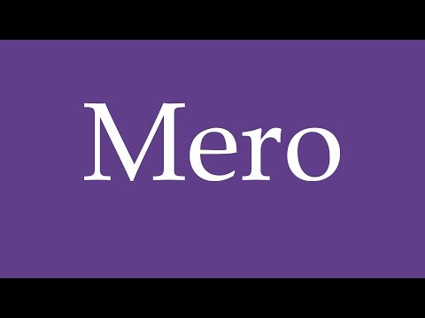 How To Pronounce ''Mero'' Correctly in Spanish 🇲🇽