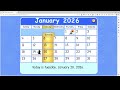 Starfall Daily Calendar January 20 2026