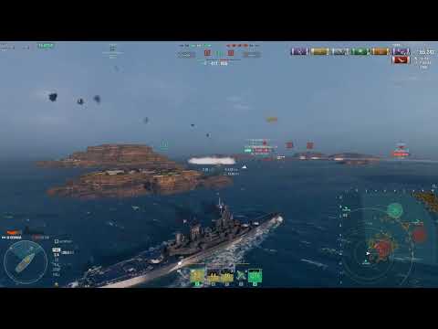 World of Warships clip  = Georgia vs Ruprecht, Fletcher, and Musashi. Amazing ending!