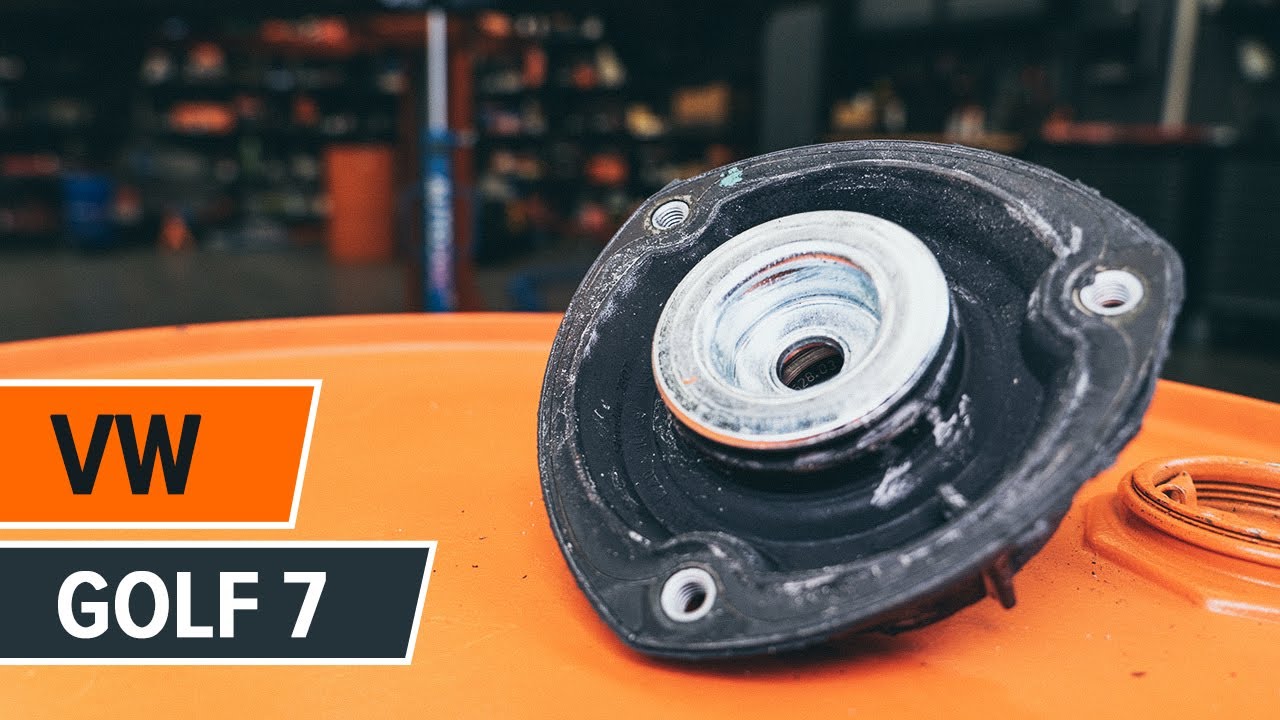 Kako zamenjati avtodel ležaj amortizerja spredaj na avtu VW Golf 7 – vodnik menjave