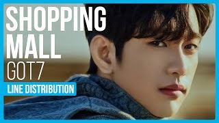 GOT7 - Shopping Mall Line Distribution (Color Coded)