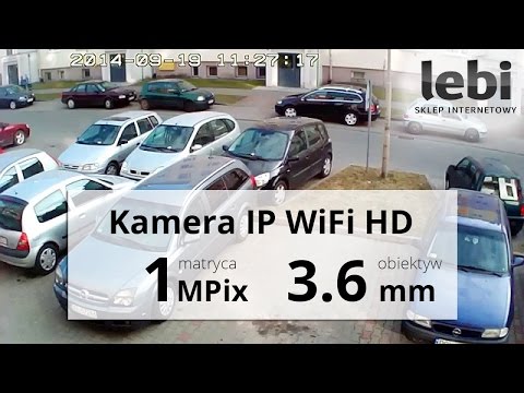 Bezprzewodowa Kamera IP WiFi HD - Dericam H216W - Nagranie w dzień