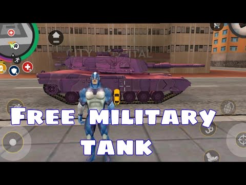 how to get free tank in rope hero vice town