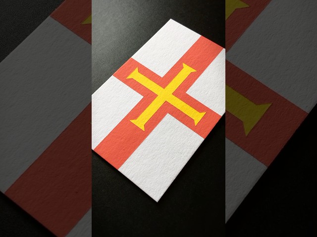 Vídeo relacionado con BANDERA de MESA de GUERNSEY 21x14cm - BANDERINA de DESPACHO DE GUERNSEY 14 x 21 cm - AZ FLAG