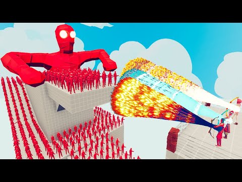 100x FIRE MUMMY + 2x GIANT vs 3x EVERY GOD - Totally Accurate Battle Simulator TABS