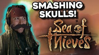 Smashing Scary Skeleton Skulls to Sell Sea Of Thieves  Lets Play