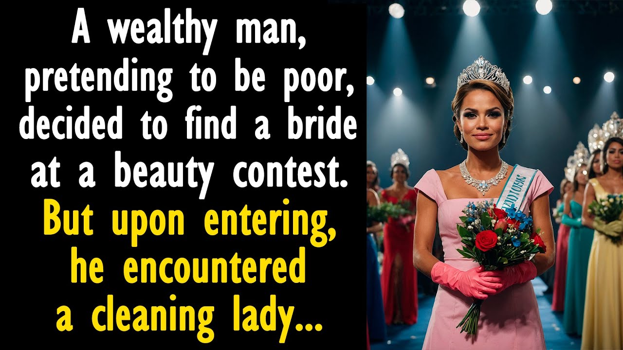 When the wealthy man encountered the cleaning lady...