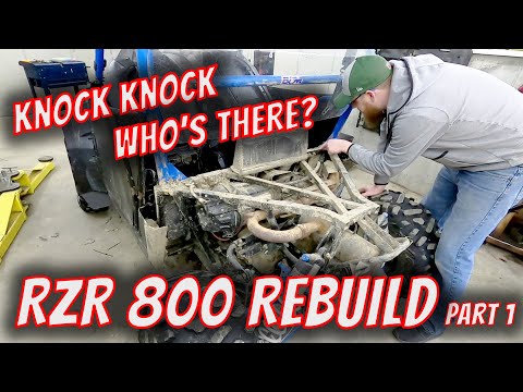 Rod Knock. You know what that means. Engine rebuild time for this RZR 800S! Episode 1.