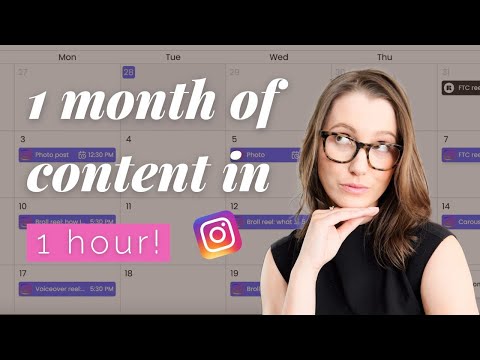 Make a content calendar with me 👩‍💻 batch + schedule! Rella Review/Tutorial 📲
