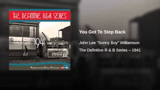 You Got To Step Back