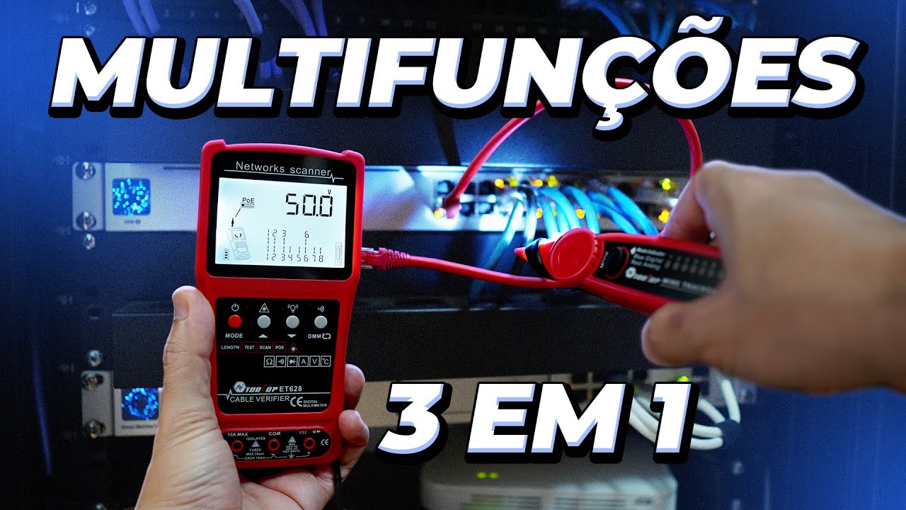 O TESTADOR DE CABO DE REDE QUE FAZ TUDO! TOOLTOP ET628