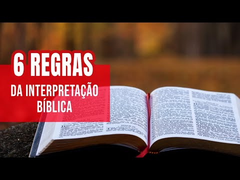 Primeira regra da hermenêutica bíblica