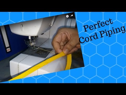 Perfect Cord Piping Video