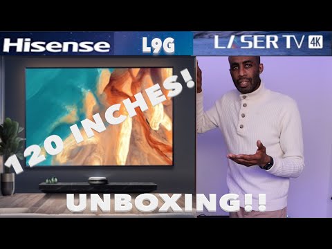 Hisense L9G 120 inch unboxing part 1 - What's in the BOX? - HERVEs WORLD- Episode 535