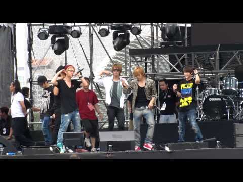 100813 BEAST/B2ST - BEAST is The B2ST rehearsal @ Marina Bay [FANCAM]